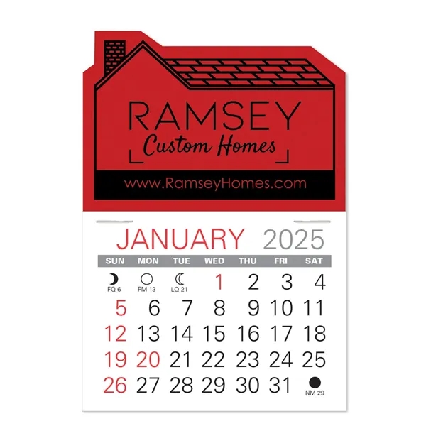 House Shape Value Stick Vinyl Self-Adhesive Calendars stick anywhere in 24... from ASI 95280 Warwick Publishing Co / Warwick