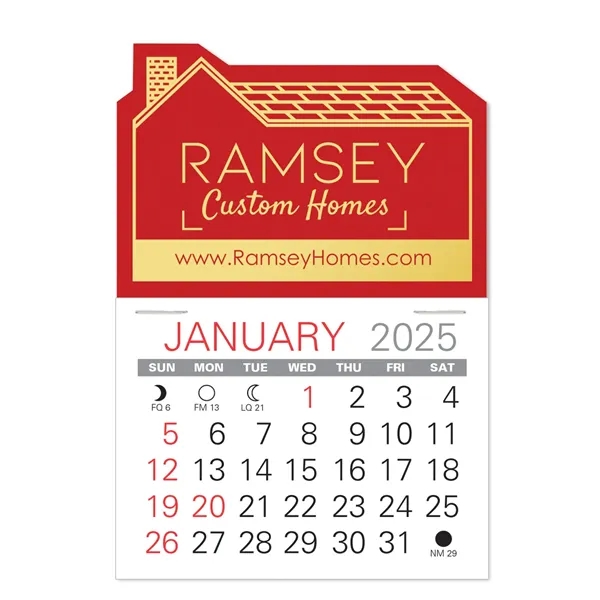 House Shape Value Stick Vinyl Self-Adhesive Calendars stick anywhere in 24... from ASI 95280 Warwick Publishing Co / Warwick