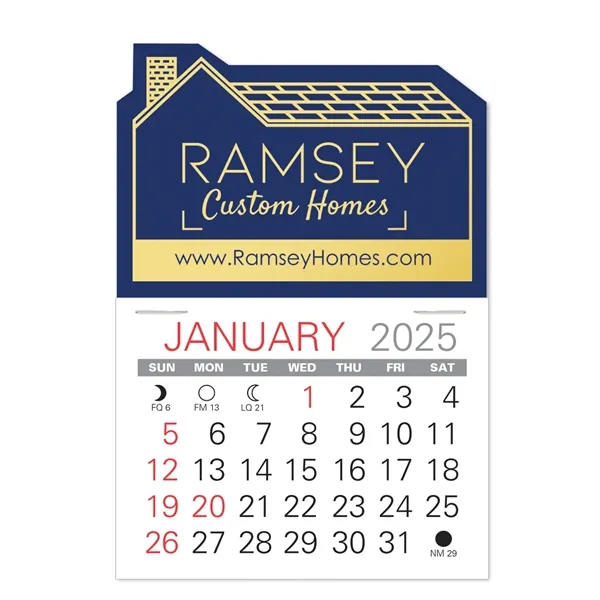 House Shape Value Stick Vinyl Self-Adhesive Calendars stick anywhere in 24... from ASI 95280 Warwick Publishing Co / Warwick