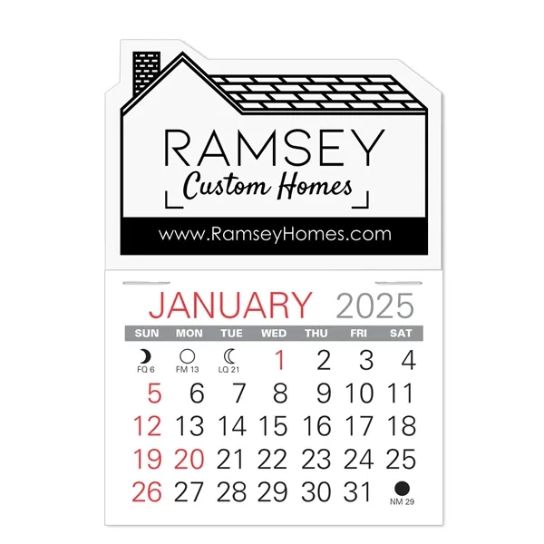 House Shape Value Stick Vinyl Self-Adhesive Calendars stick anywhere in 24... from ASI 95280 Warwick Publishing Co / Warwick