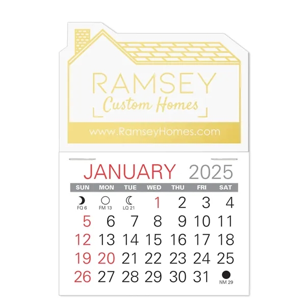 House Shape Value Stick Vinyl Self-Adhesive Calendars stick anywhere in 24... from ASI 95280 Warwick Publishing Co / Warwick