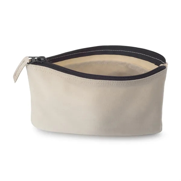 Cotton pouch with top zippered closure and interior pocket divider.... from ASI 56070 Gemline / Gemline®