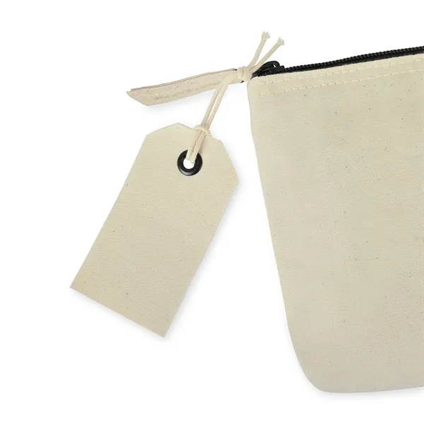 Cotton pouch with top zippered closure and interior pocket divider.... from ASI 56070 Gemline / Gemline®