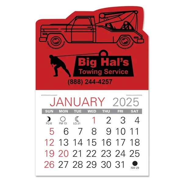Tow Truck Shape Value Stick Vinyl Self-Adhesive Calendars stick in 24... from ASI 95280 Warwick Publishing Co / Warwick