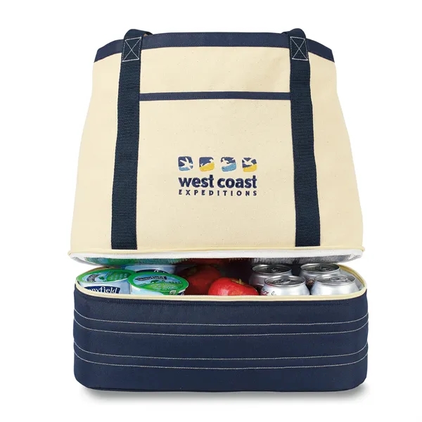 Cotton insulated tote with 10 can capacity, PEVA heat-sealed lining and... from ASI 56070 Gemline / Gemline®