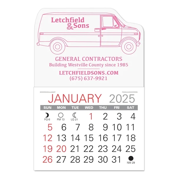 Van Shape Value Stick Vinyl Self-Adhesive Calendars stick in 24 shapes... from ASI 95280 Warwick Publishing Co / Warwick