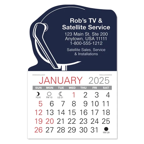 Satellite Shape Value Stick Vinyl Self-Adhesive Calendars stick in 24 shapes... from ASI 95280 Warwick Publishing Co / Warwick