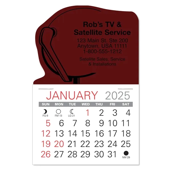 Satellite Shape Value Stick Vinyl Self-Adhesive Calendars stick in 24 shapes... from ASI 95280 Warwick Publishing Co / Warwick
