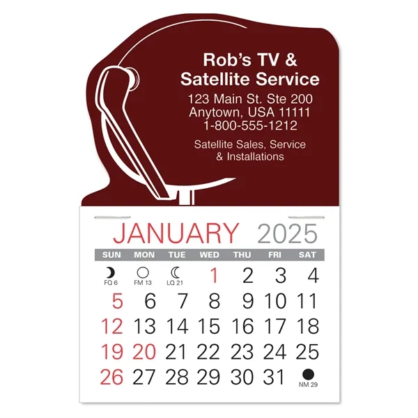 Satellite Shape Value Stick Vinyl Self-Adhesive Calendars stick in 24 shapes... from ASI 95280 Warwick Publishing Co / Warwick