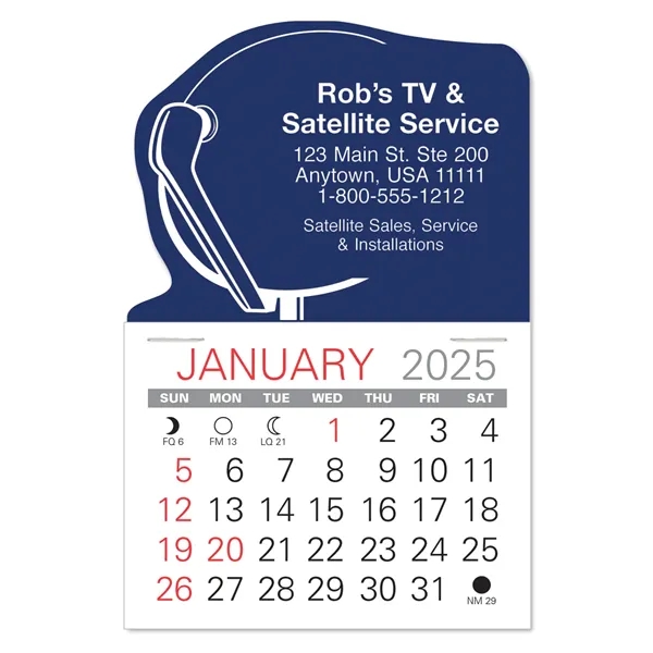 Satellite Shape Value Stick Vinyl Self-Adhesive Calendars stick in 24 shapes... from ASI 95280 Warwick Publishing Co / Warwick