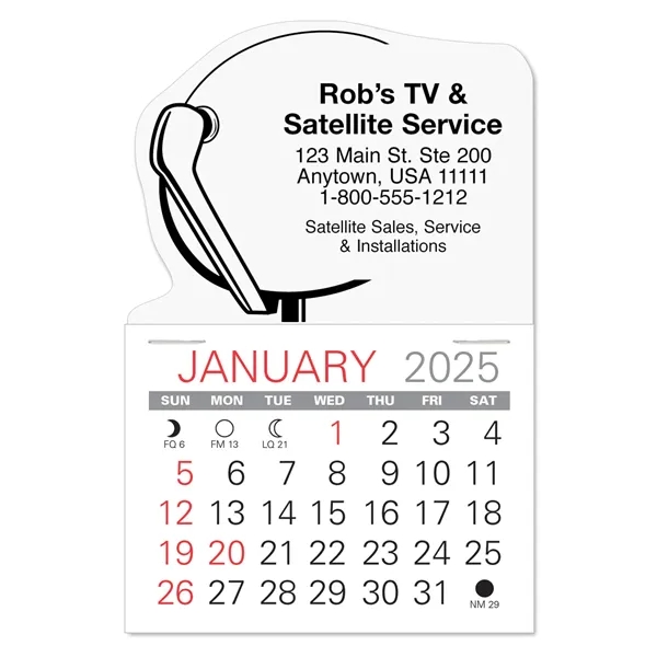 Satellite Shape Value Stick Vinyl Self-Adhesive Calendars stick in 24 shapes... from ASI 95280 Warwick Publishing Co / Warwick