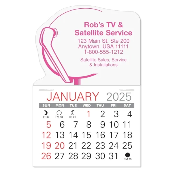 Satellite Shape Value Stick Vinyl Self-Adhesive Calendars stick in 24 shapes... from ASI 95280 Warwick Publishing Co / Warwick