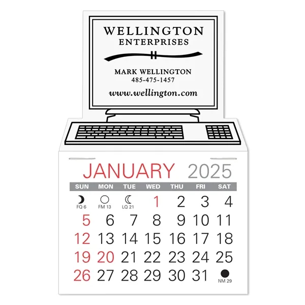 Computer Shape Value Stick Vinyl Self-Adhesive Calendars stick in 24 shapes... from ASI 95280 Warwick Publishing Co / Warwick