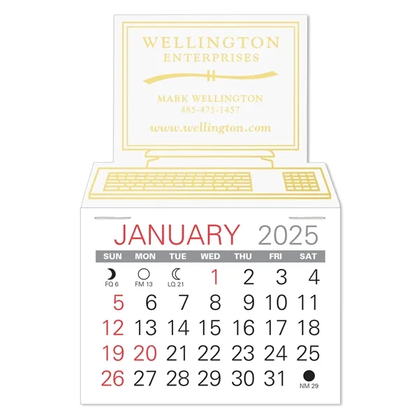 Computer Shape Value Stick Vinyl Self-Adhesive Calendars stick in 24 shapes... from ASI 95280 Warwick Publishing Co / Warwick