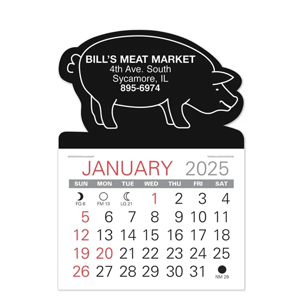 Pig Shape Value Stick Vinyl Self-Adhesive Calendars stick in 24 shapes... from ASI 95280 Warwick Publishing Co / Warwick