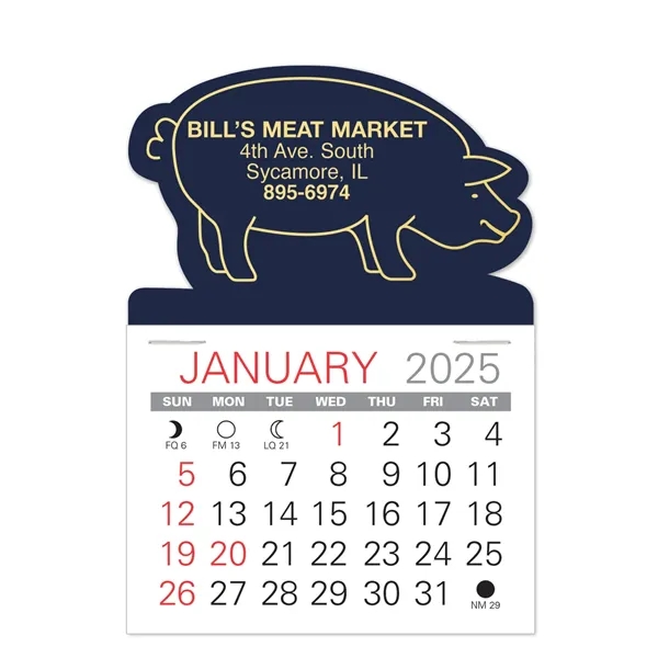 Pig Shape Value Stick Vinyl Self-Adhesive Calendars stick in 24 shapes... from ASI 95280 Warwick Publishing Co / Warwick