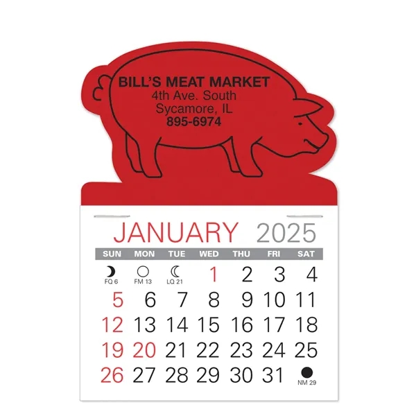 Pig Shape Value Stick Vinyl Self-Adhesive Calendars stick in 24 shapes... from ASI 95280 Warwick Publishing Co / Warwick