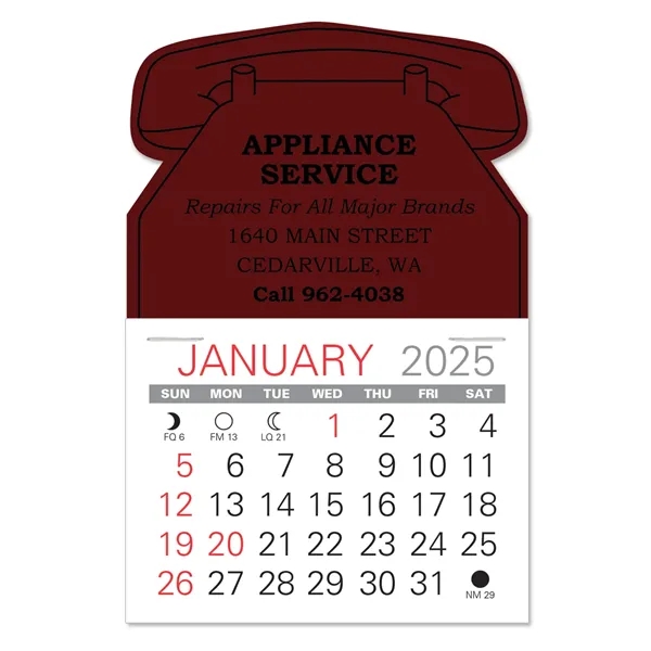 Phone Shape Value Stick Vinyl Self-Adhesive Calendars stick in 24 shapes... from ASI 95280 Warwick Publishing Co / Warwick