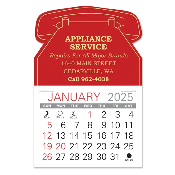 Phone Shape Value Stick Vinyl Self-Adhesive Calendars stick in 24 shapes... from ASI 95280 Warwick Publishing Co / Warwick