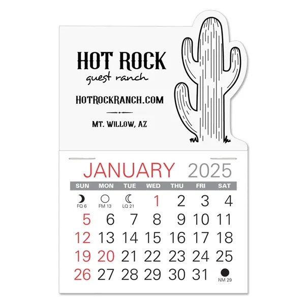 Cactus Shape Value Stick Vinyl Self-Adhesive Calendars stick in 24 shapes... from ASI 95280 Warwick Publishing Co / Warwick