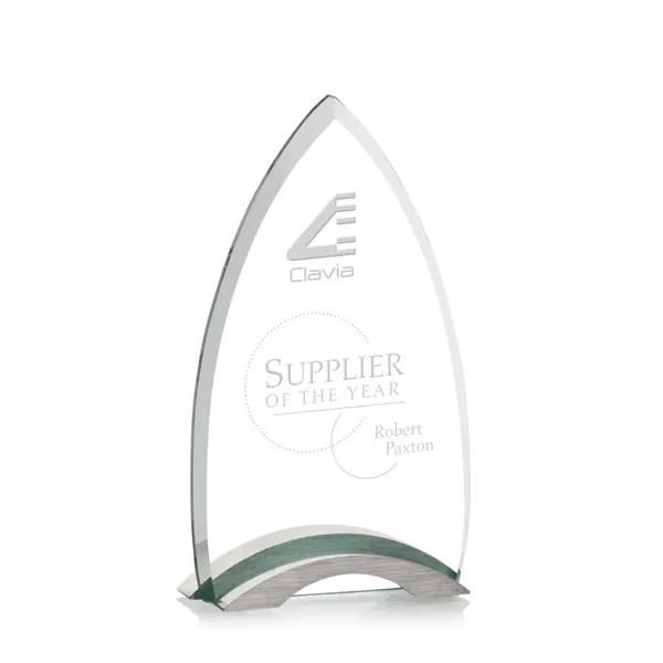 Beautifully shaped jade award with a brushed aluminum base.... from ASI 84592 St Regis Group / St Regis