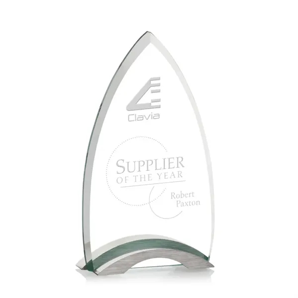 Beautifully shaped jade award with a brushed aluminum base.... from ASI 84592 St Regis Group / St Regis