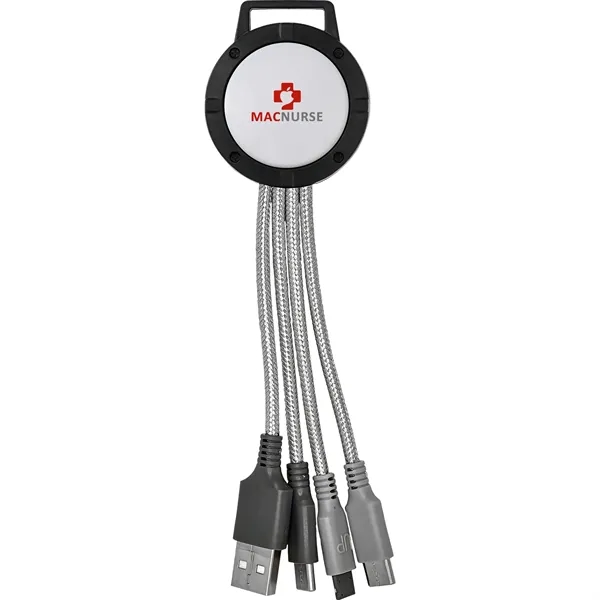 Vivid Dual Input 3-in-1 Colorful Charging Cable... from ASI 30208 A P Specialties / AP Specialties
