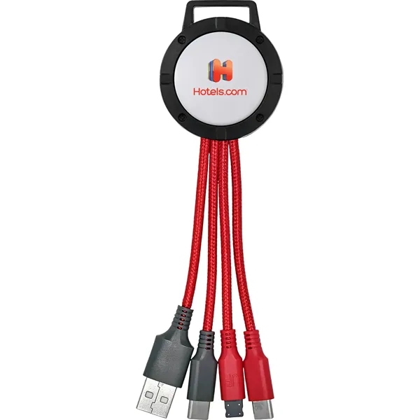 Vivid Dual Input 3-in-1 Colorful Charging Cable... from ASI 30208 A P Specialties / AP Specialties