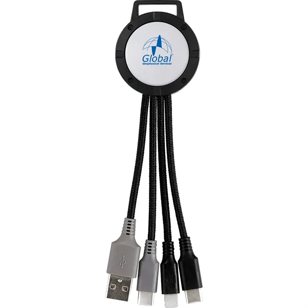 Vivid Dual Input 3-in-1 Colorful Charging Cable... from ASI 30208 A P Specialties / AP Specialties
