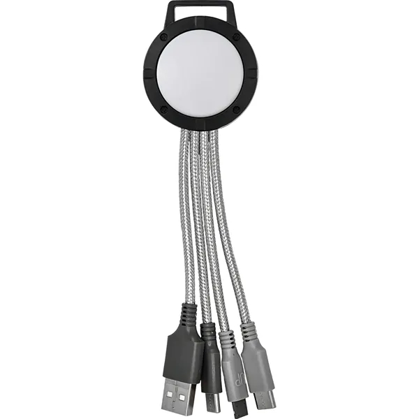 Vivid Dual Input 3-in-1 Colorful Charging Cable... from ASI 30208 A P Specialties / AP Specialties