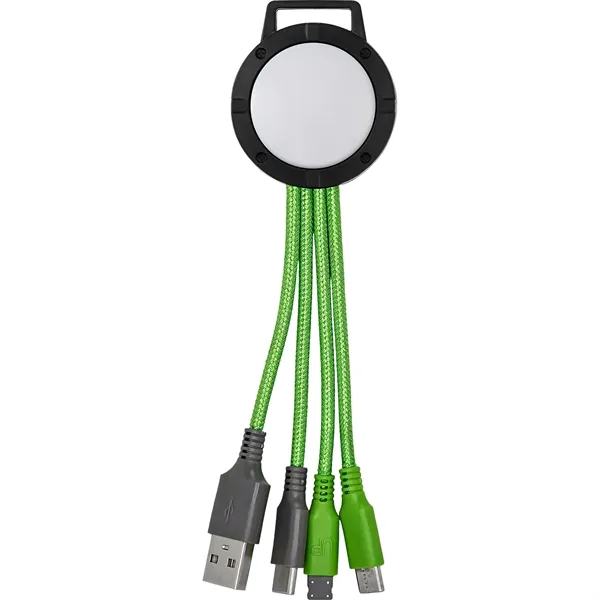 Vivid Dual Input 3-in-1 Colorful Charging Cable... from ASI 30208 A P Specialties / AP Specialties