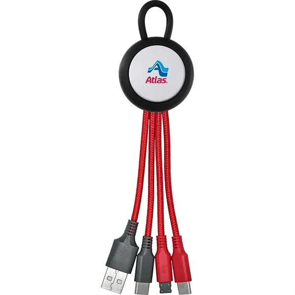 Vivid Loop Dual Input 3-in-1 Colorful Charging Cable... from ASI 30208 A P Specialties / AP Specialties