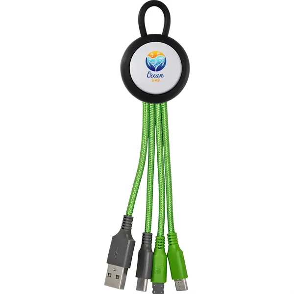 Vivid Loop Dual Input 3-in-1 Colorful Charging Cable... from ASI 30208 A P Specialties / AP Specialties