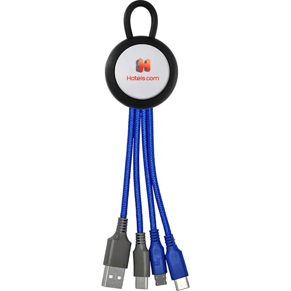 Vivid Loop Dual Input 3-in-1 Colorful Charging Cable... from ASI 30208 A P Specialties / AP Specialties