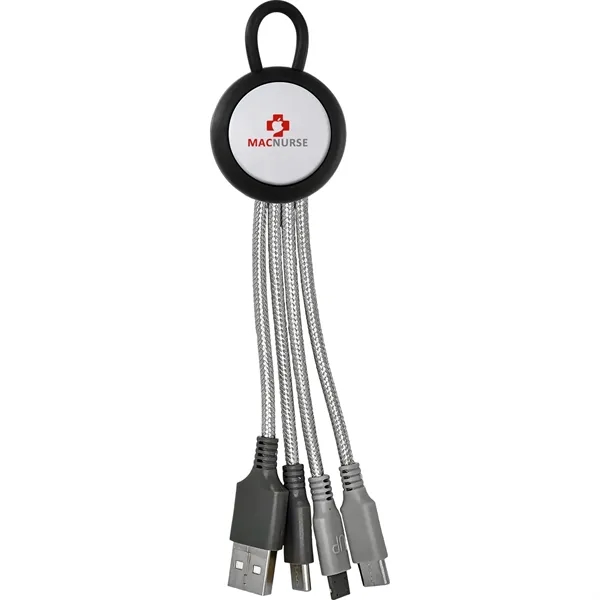 Vivid Loop Dual Input 3-in-1 Colorful Charging Cable... from ASI 30208 A P Specialties / AP Specialties
