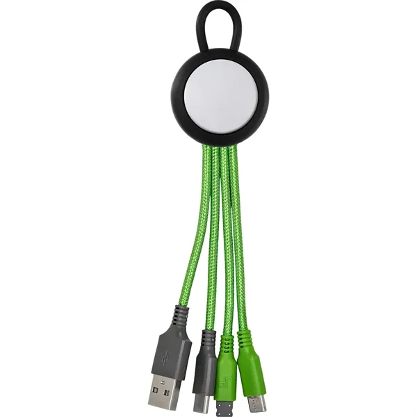 Vivid Loop Dual Input 3-in-1 Colorful Charging Cable... from ASI 30208 A P Specialties / AP Specialties