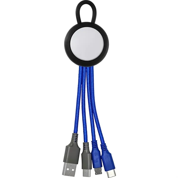 Vivid Loop Dual Input 3-in-1 Colorful Charging Cable... from ASI 30208 A P Specialties / AP Specialties