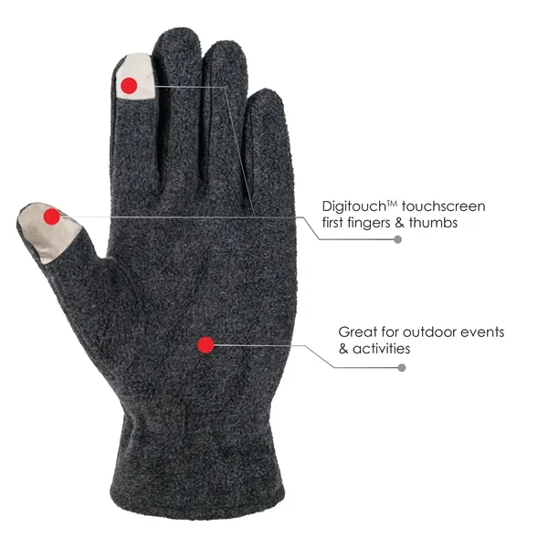 Fleece touchscreen gloves... from ASI 62192 Illinois Glove Co / Honest Abe®
