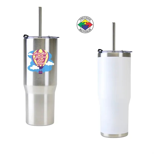 30oz ArcticWare Vacuum Tumbler with Lid & Straw... from ASI 80093 Pyrographics
