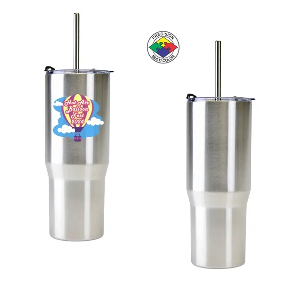 30oz ArcticWare Vacuum Tumbler with Lid & Straw... from ASI 80093 Pyrographics