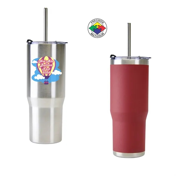 30oz ArcticWare Vacuum Tumbler with Lid & Straw... from ASI 80093 Pyrographics