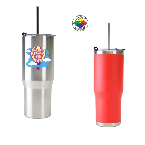 30oz ArcticWare Vacuum Tumbler with Lid & Straw... from ASI 80093 Pyrographics