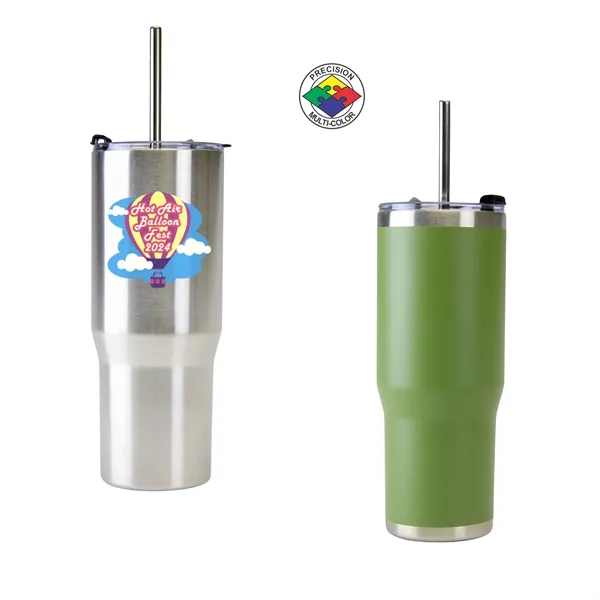 30oz ArcticWare Vacuum Tumbler with Lid & Straw... from ASI 80093 Pyrographics