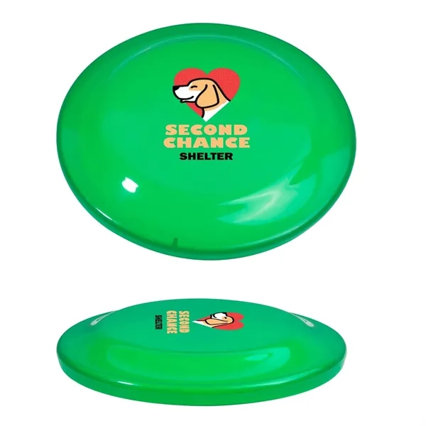 9.25" flying discs made of recyclable transparent plastic.... from ASI 62088 IDProductsource