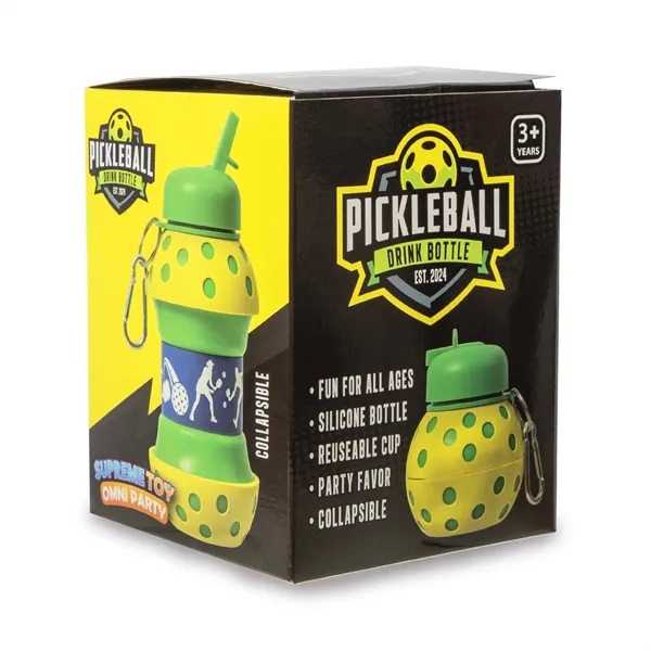 16 oz. collapsible silicone bottle with pickleball design.... from ASI 42016 Brighter Promotions Inc / Chemical Light™