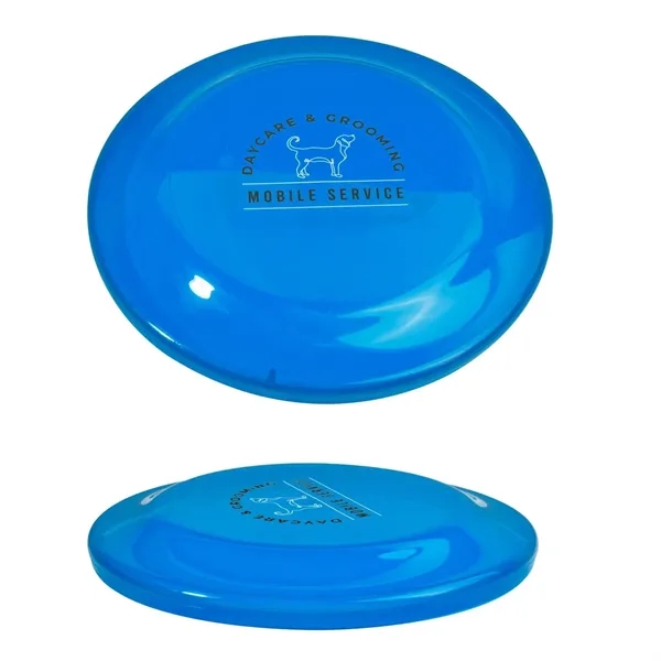 9.25" flying discs made of recyclable transparent plastic.... from ASI 62088 IDProductsource