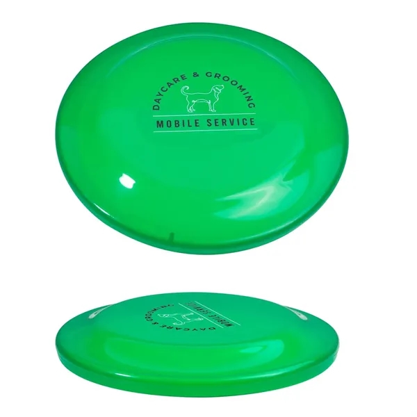 9.25" flying discs made of recyclable transparent plastic.... from ASI 62088 IDProductsource