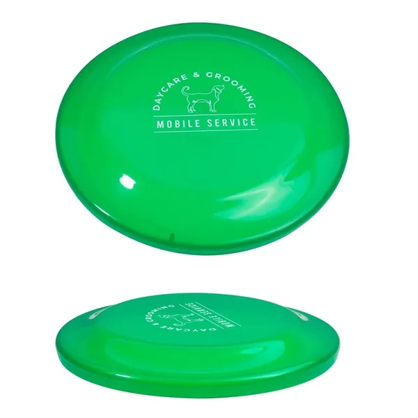 9.25" flying discs made of recyclable transparent plastic.... from ASI 62088 IDProductsource