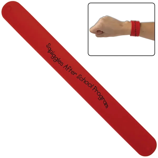 Silicone slap bracelet in an assortment of stylish colors.... from ASI 62190 Illini