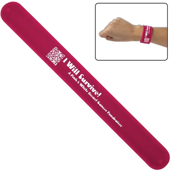 Silicone slap bracelet in an assortment of stylish colors.... from ASI 62190 Illini